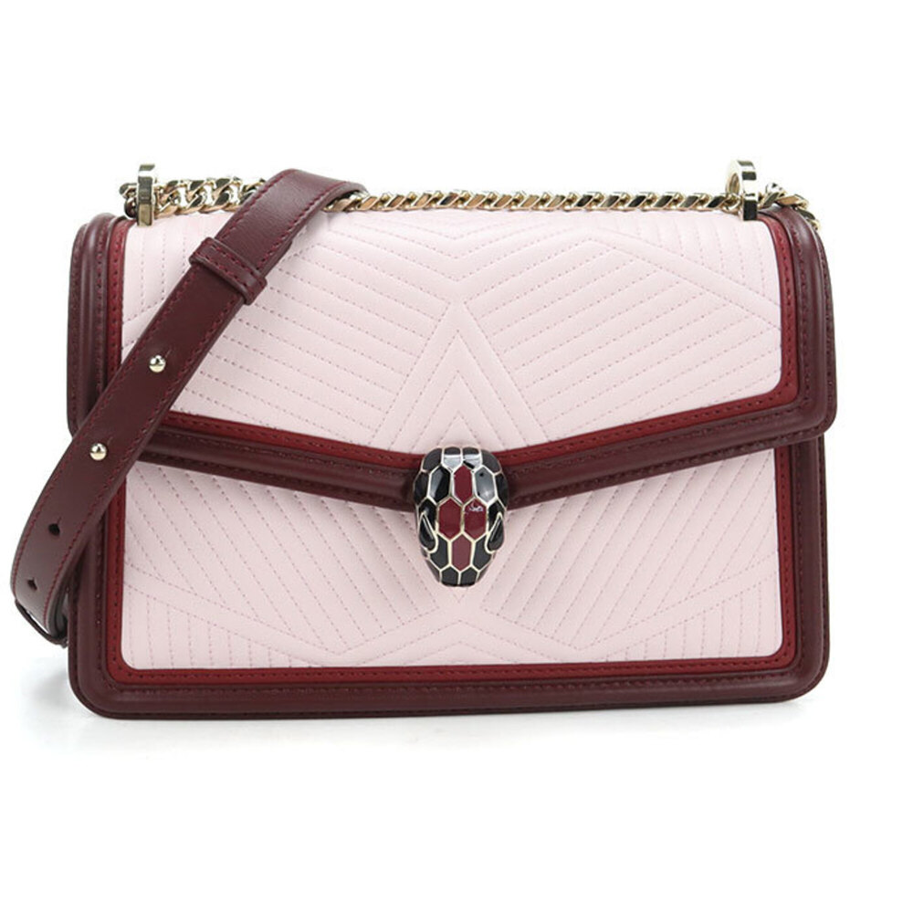 BVLGARI Bulgari Shoulder Bag Chain Serpenti Forever Women's Pink